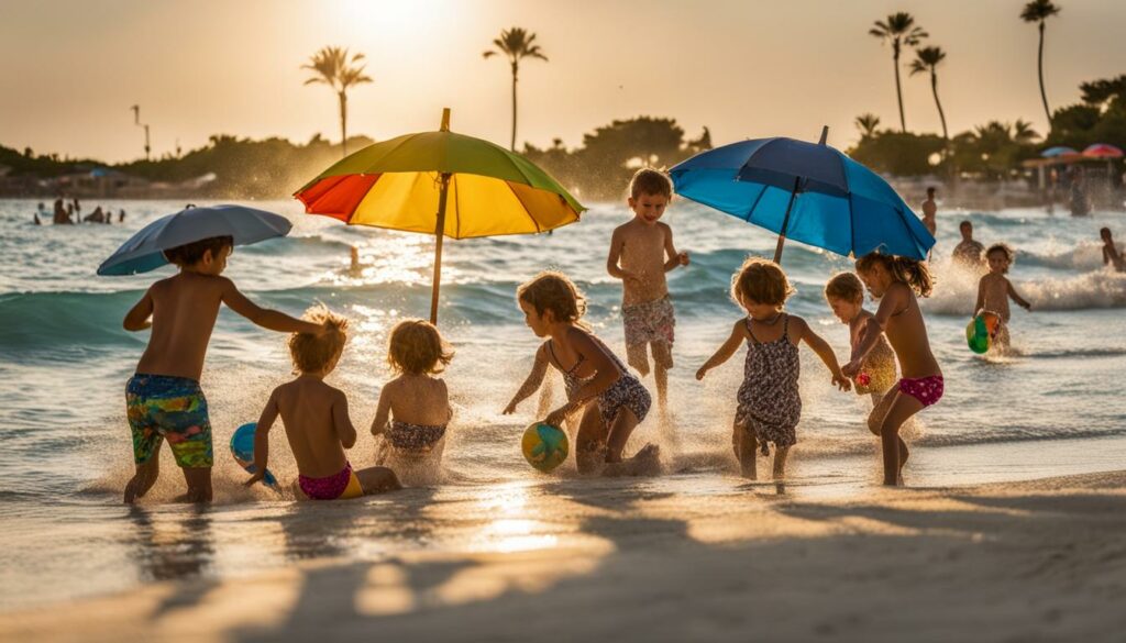 Kinder am Es Trenc Strand