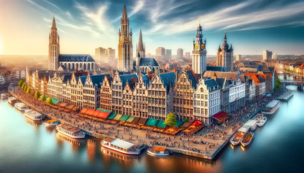 Panorama der Stadt Antwerpen
