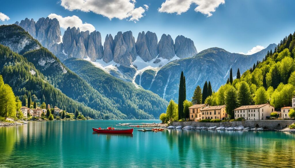 Italienische Seenlandschaft
