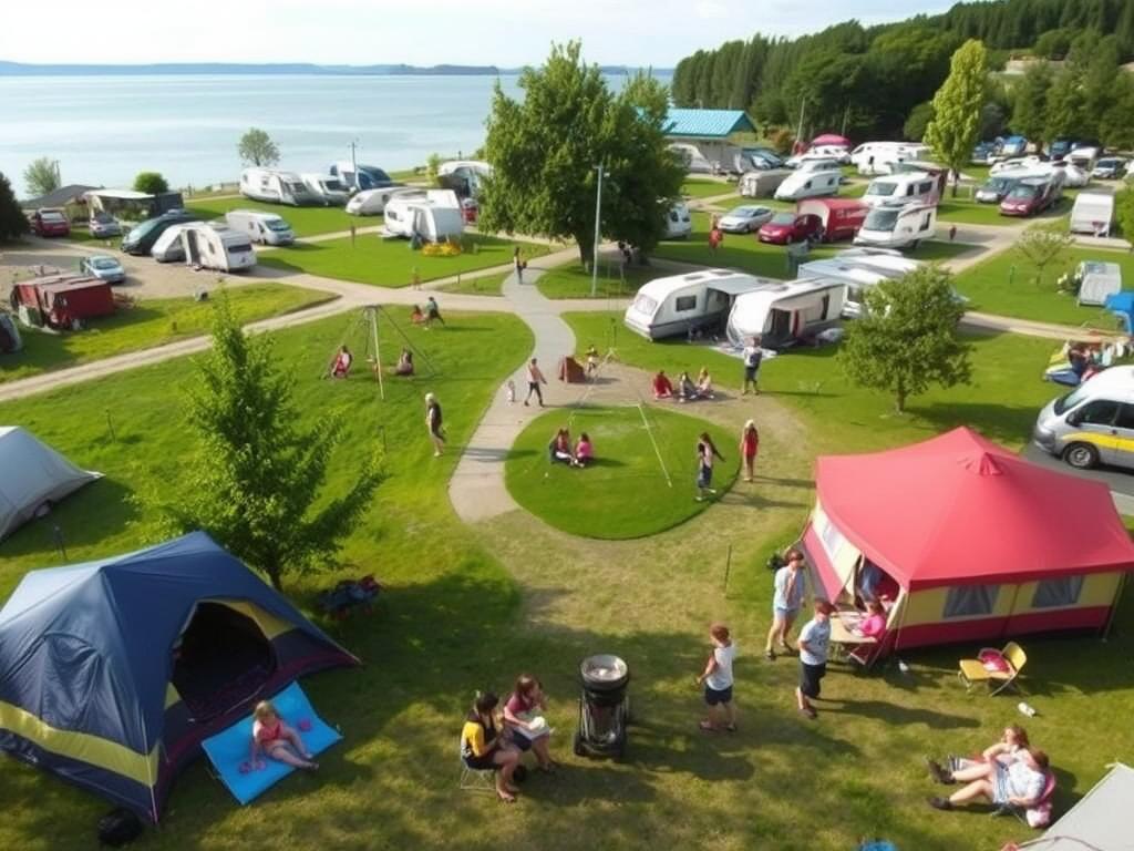 Familienurlaub am Balaton auf einem Campingplatz direkt am See