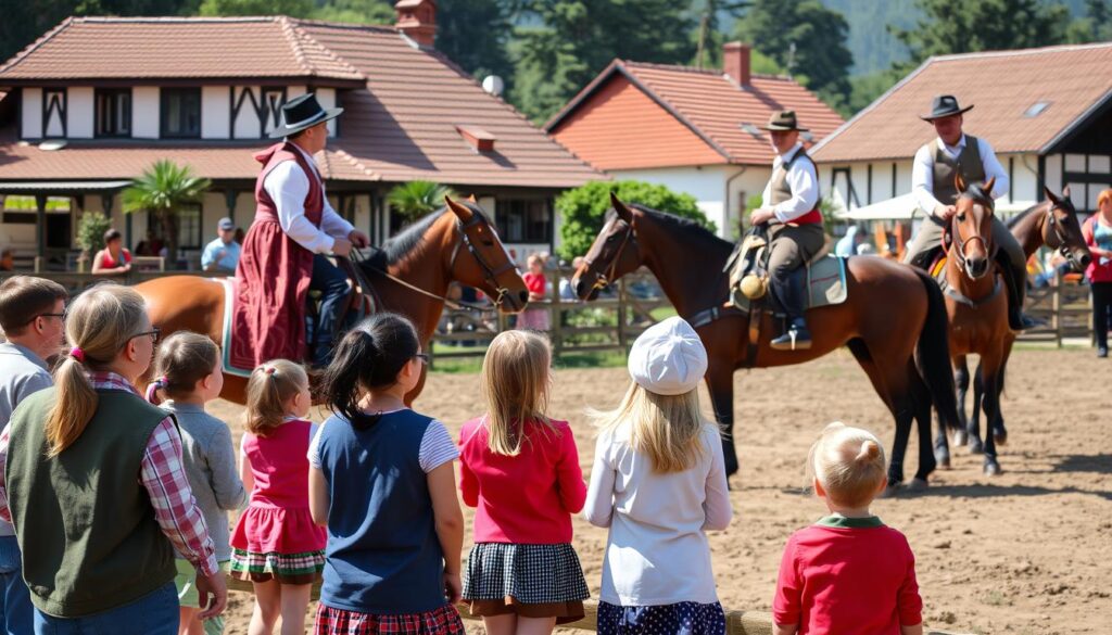 Familienurlaub am Balaton mit Kindern bei einer Puszta-Vorführung